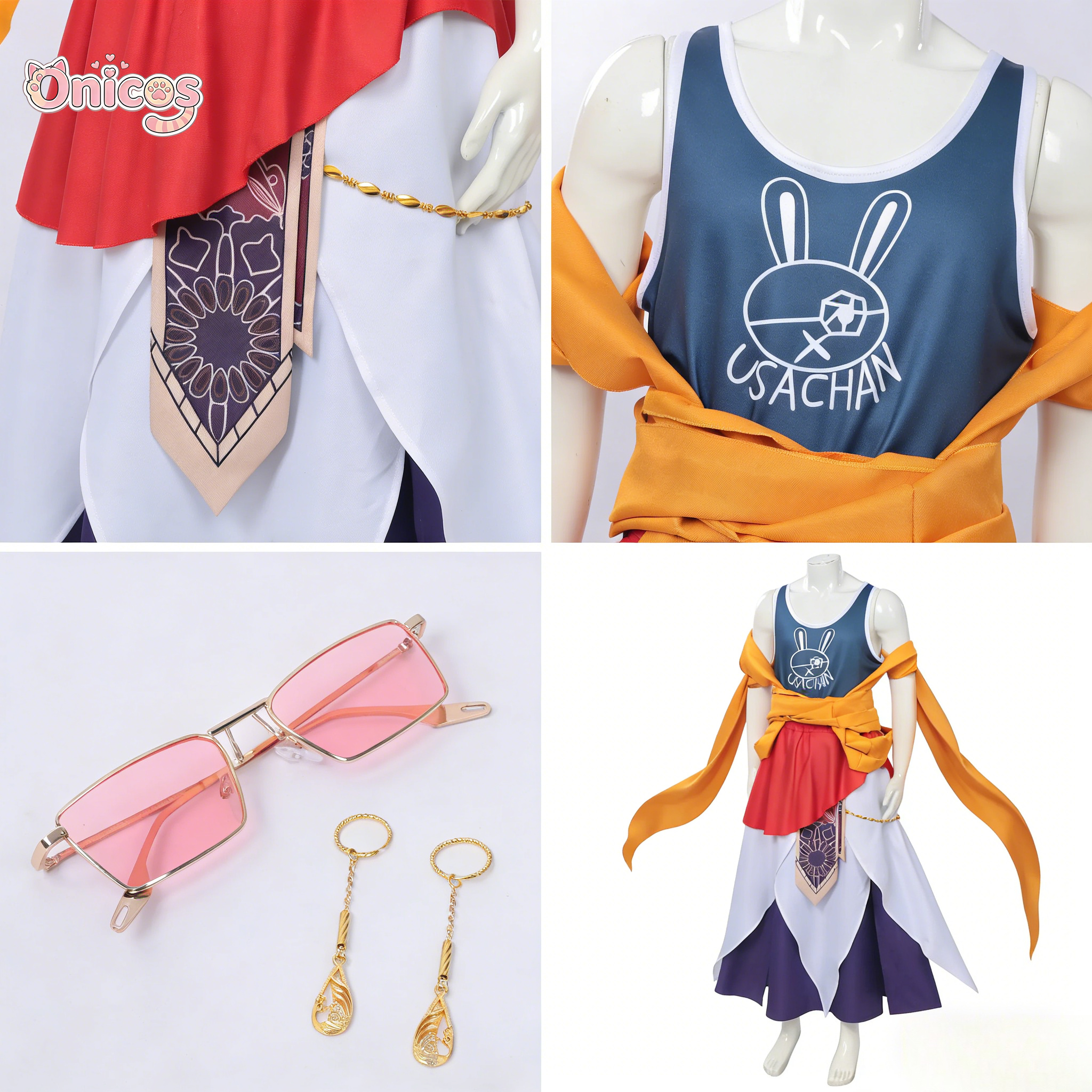 Anime Cosplay Swimsuit - Record of Ragnarok Buddha Cosplay Costume