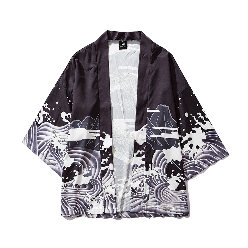 Yukata Male Chinese Dragon Cos - Demon Slayer Haori review and price