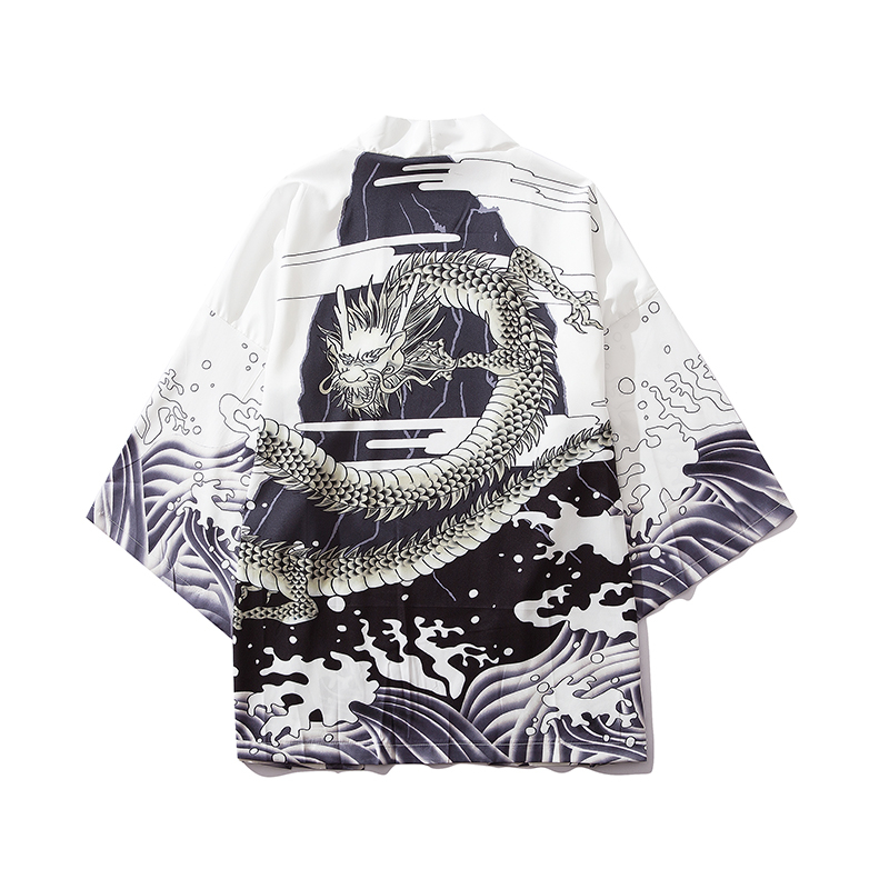 Yukata Male Chinese Dragon Cos - Demon Slayer Haori review and price