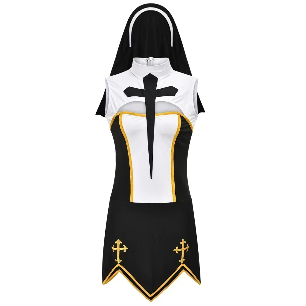 Women's Sexy Nun Cosplay Costu - Anime Cosplay Nun review and price