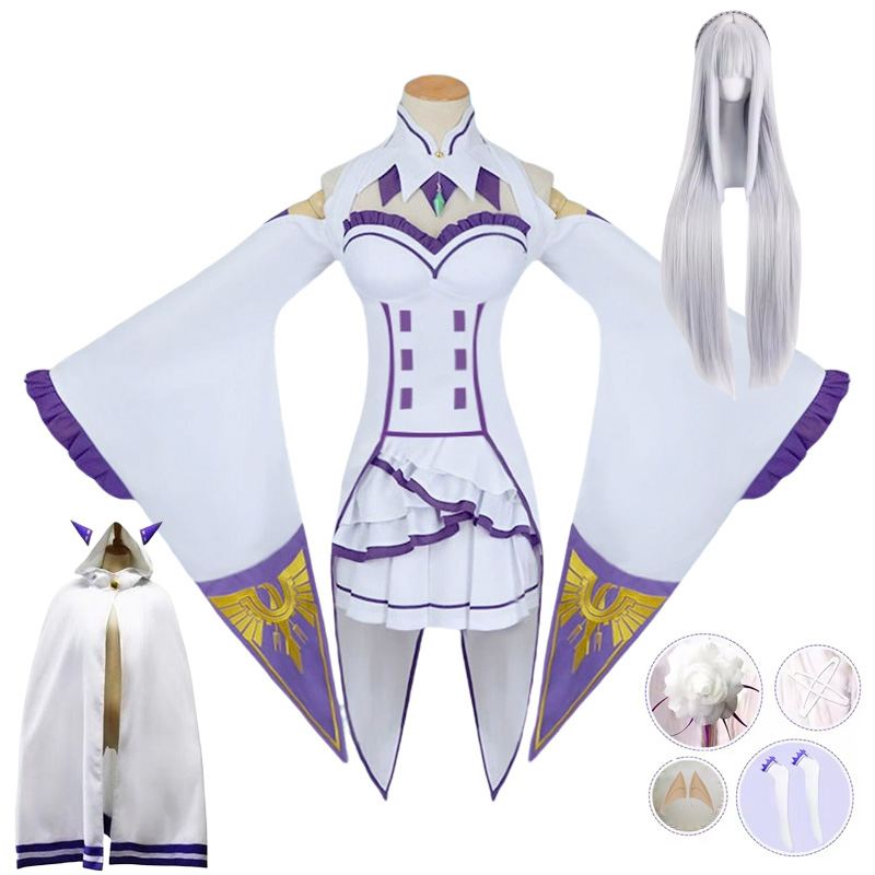 Emilia Cosplay Re Life in a di - Anime Cosplay Mujer review and price