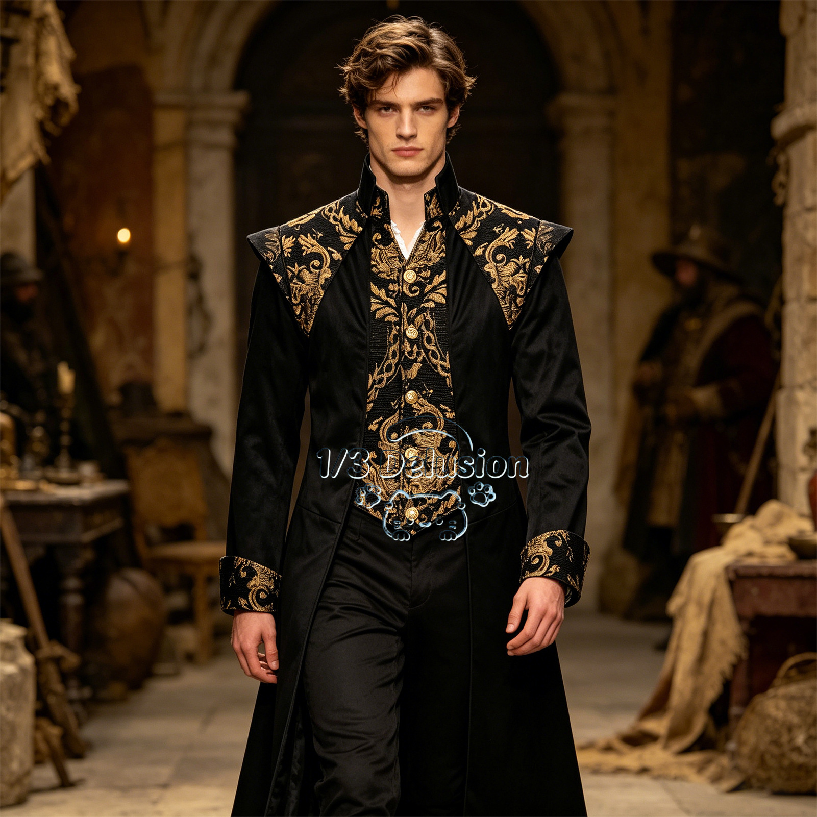 Men Steampunk Medieval Tailcoa - Anime Cosplay Dress For Men review and price