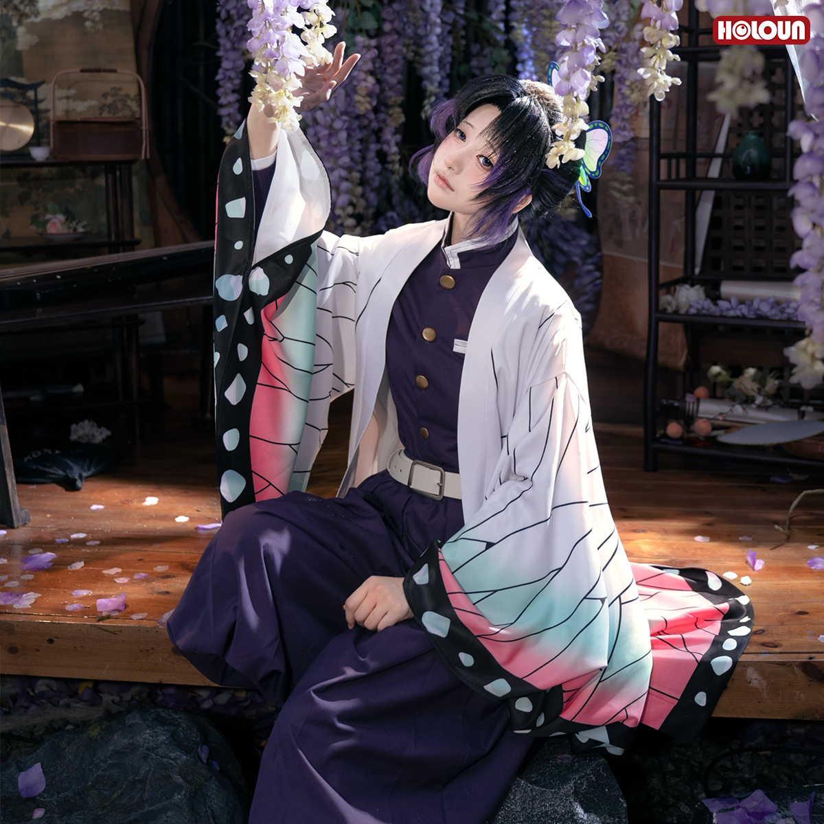 HOLOUN Anime Kochou Shinobu Co - Demon Slayer Haori review and price