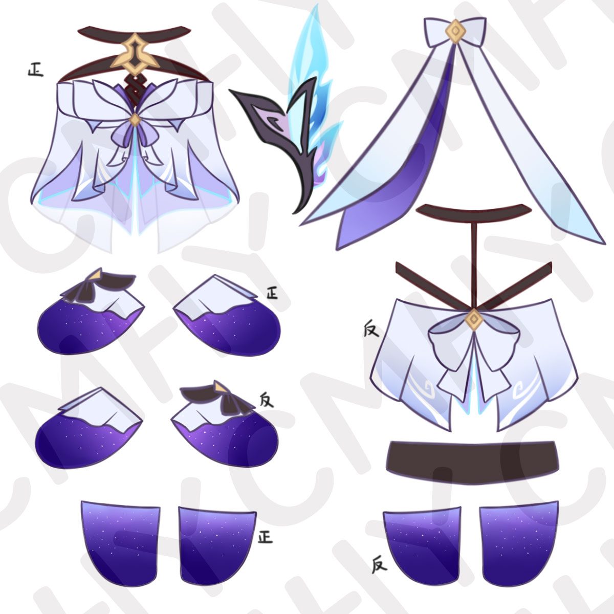 Game Genshin Impact Skirk Cat  - Anime Cosplay Kawaii review and price