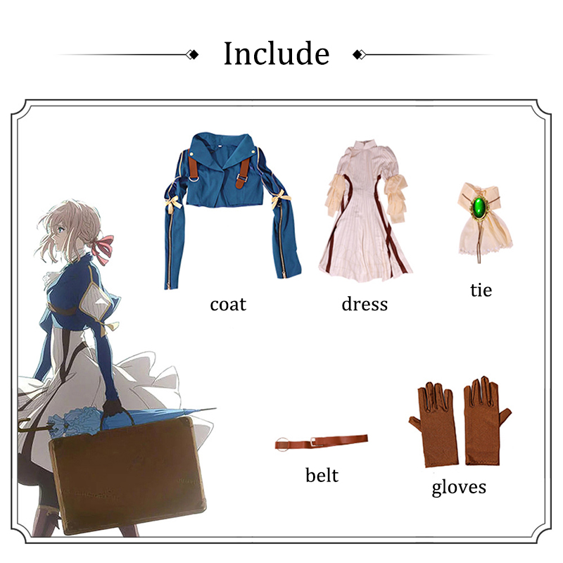 Violet Evergarden Cosplay Cost - Violet Evergarden Dress review and price