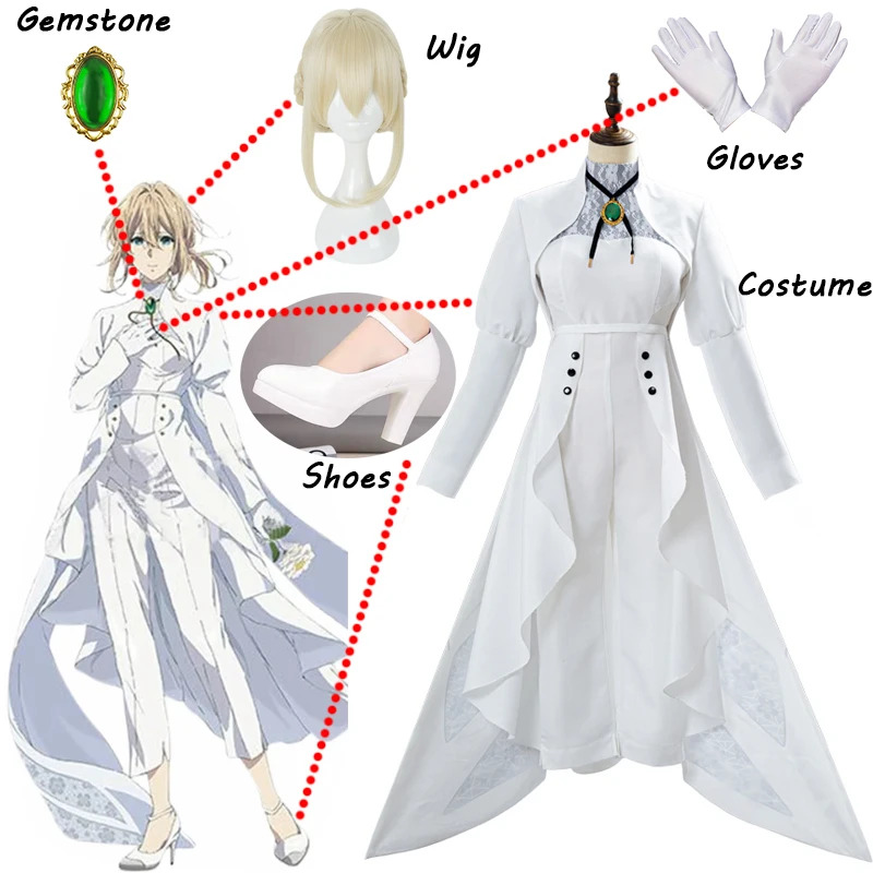 Anime Violet Evergarden Cospla - Violet Evergarden Dress review and price