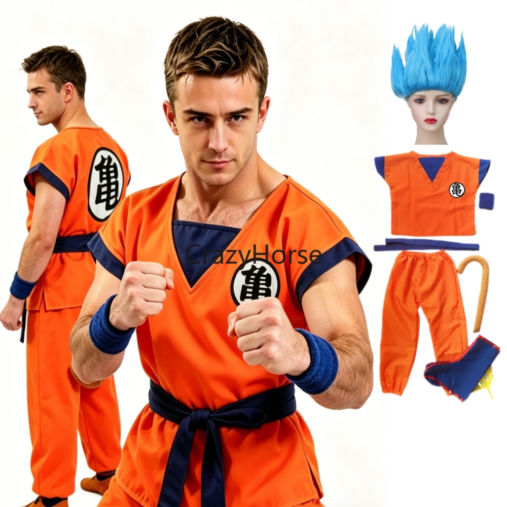Halloween Adult Son Goku Cospl - Anime Cosplay Mujer review and price