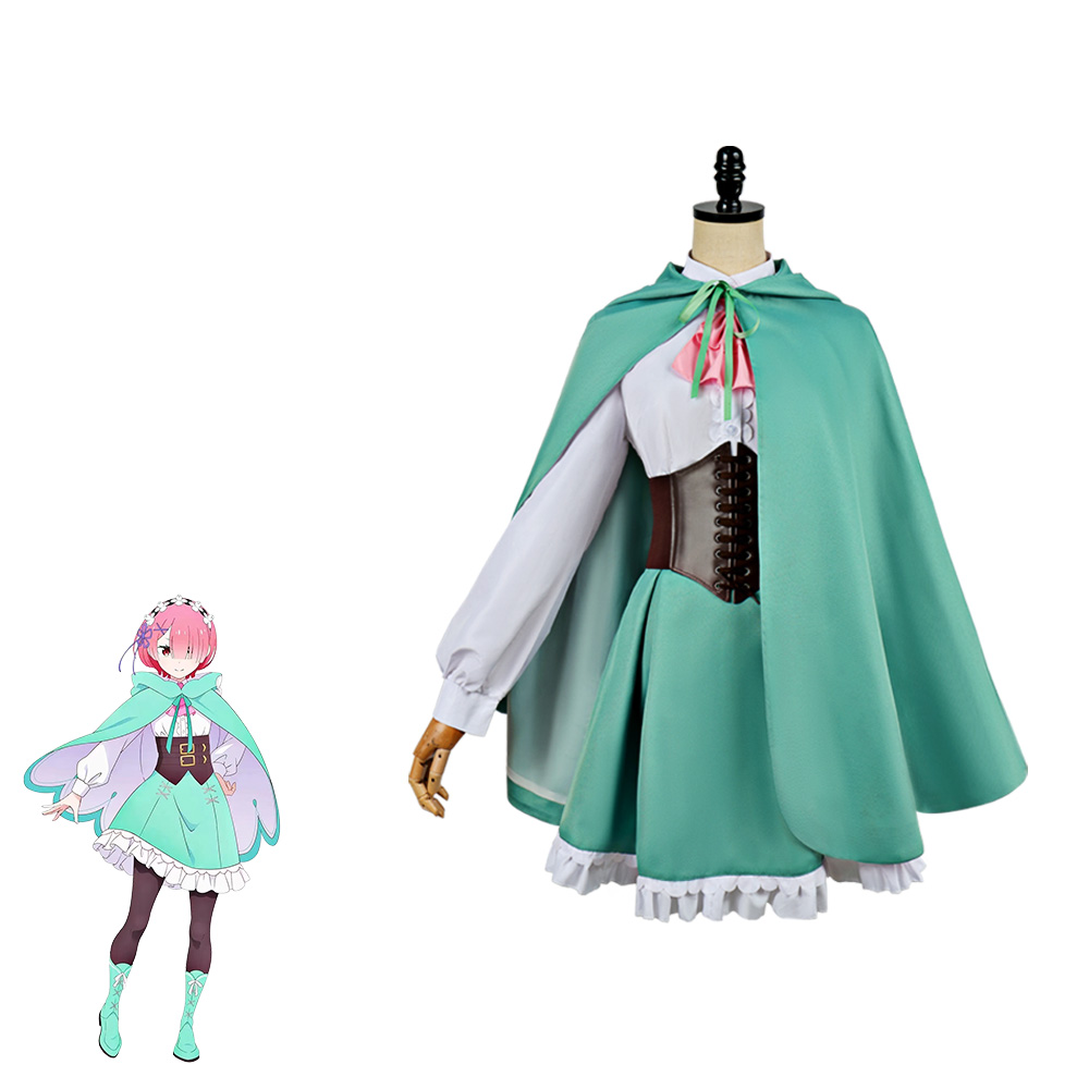 Anime Re:Zero Rem Ram Cosplay  - Anime Cosplay Re Zero review and price