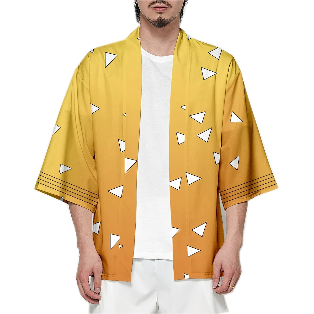 Men Japanese Anime Samurai Tan - Demon Slayer Haori review and price