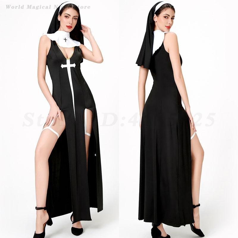 Women's Sexy Nun Cosplay Costu - Anime Cosplay Nun review and price