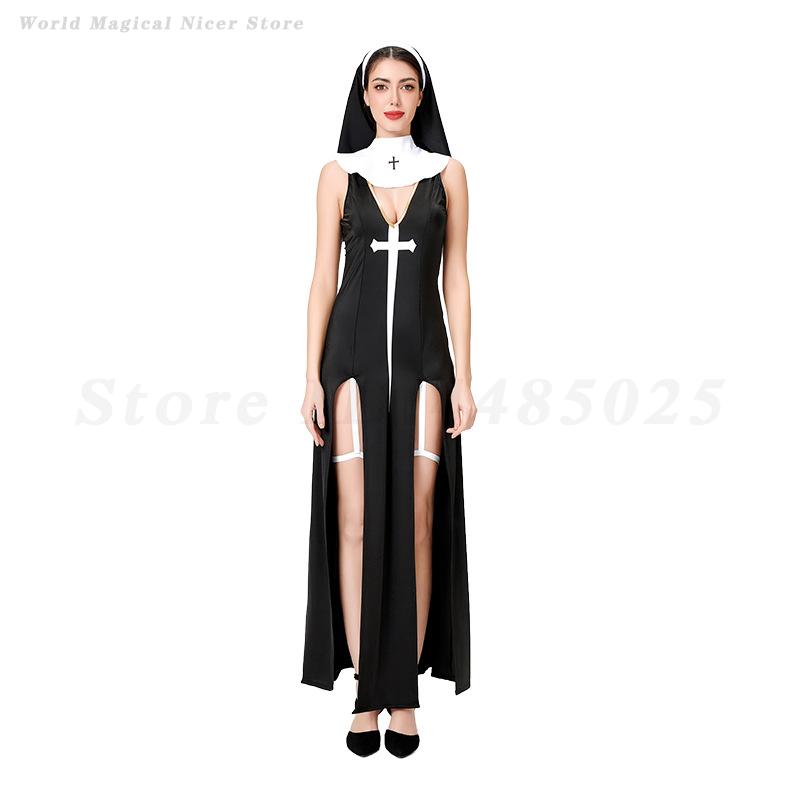 Women's Sexy Nun Cosplay Costu - Anime Cosplay Nun review and price